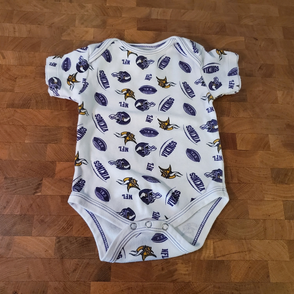 NFL Vikings Baby Onesie, 3-6 Months
